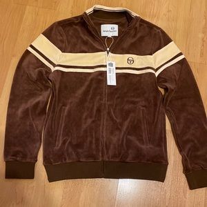 Brand new Sergio Tachinii velour track jacket long sleeve